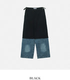 Match two-way cargo wide pants