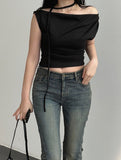 Cut Washing Bootcut Denim