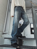Deca two-line flare denim pants