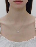Essence Silver Moissanite Floria Necklace