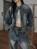 Lundy Dekki Biker Denim Jacket