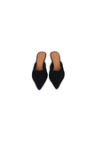 fur stileto mule