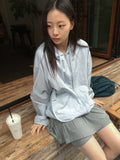 Haromi Shirring Ribbed Banding Skirt Pants