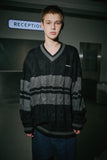 Cable Waffen V-Neck Knit