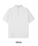 Ferrer Ribbed Half Zip-Up Short Sleeve Tee