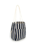 Penan striped shoulder bag