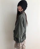 Novak Vintage Washing Short Bomber Jacket