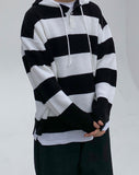 Deepa stripe hood knit