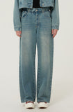 Flower Denim Pants