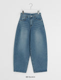 Nihin Washing Denim Wide Pants
