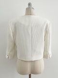 Luman Three Quarter Crop Tweed Jacket