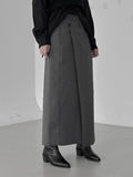 Belle Adjust Diagonal Unbalanced Long Skirt