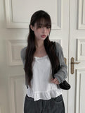 Aya Silver Glossy Gemstone Necklace