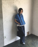 Tenshi Non-Fade Raw Fabric Two-Way Pin Tuck Banding Pants