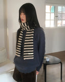 Cokin Vintage Stripe Knit Muffler
