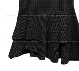 Popo Check Bustier Unbalance One Piece