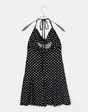 Merlo Dot Halter Neck Strap One Piece