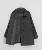 Dylan 2oz High Neck Button Half Coat