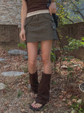 nylon strap cargo pocket skirt