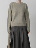 Wool Whole Garment Round Knit