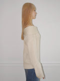 OFF SHOULDER LOOSE KNIT