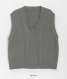 Seran Cable Knit Vest