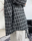Dehen Oversized Fit Checkered Shirt