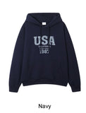 Dibene USA Crop Hoodie