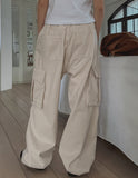 Maple Peach Cargo Wide Pants