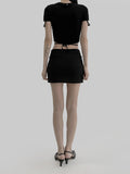 Libra Jersey Miniskirt