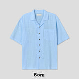 Edith Linen Half Shirt