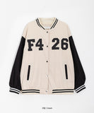 [unisex] Vinnos color matching stadium varsity jacket