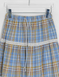 Natini Lace Check Midi Skirt