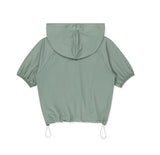 FLOWER EYELET HOOD JACKET