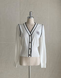 Thiel Rose Color Matching Knit Cardigan