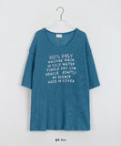 [unisex] Tui Lettering Summer Over Short Sleeve Net Knit