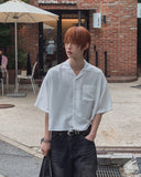 Someday Open Collar Short Sleeve Shirt