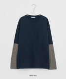 Dehip Stripe Layered Long Sleeve Tee