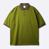Chess Ringer Collar Short Sleeve T-shirt