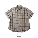 Pig Dying Check Short Sleeve Shirt