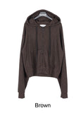 Ien Stripe Crop Hooded Zip-up