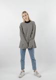 Longsleeve Heavy Overfit Stripe Half Turtleneck