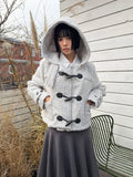 (WOOL) BOUCLE DUFFLE SHORT COAT