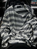Rivet Stripe Knit Tee
