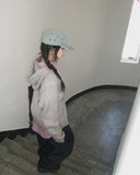 [MADE] Saru cable pocket hood knit cardigan