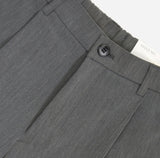 Wrinkle One-Tuck Semi-Wide Banding Slacks