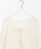 Tomiru Knit Strap Boucle Cardigan