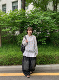 Latoli Summer Check Hooded Zip-up Wind Jumper