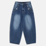 Lip Pocket Brush Denim Pants