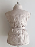 Bart High-Neck Short Padding Vest (Belt set)